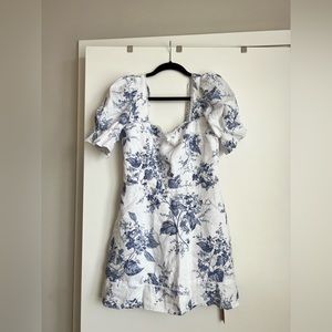 Reformation Evianna Floral Linen Dress!